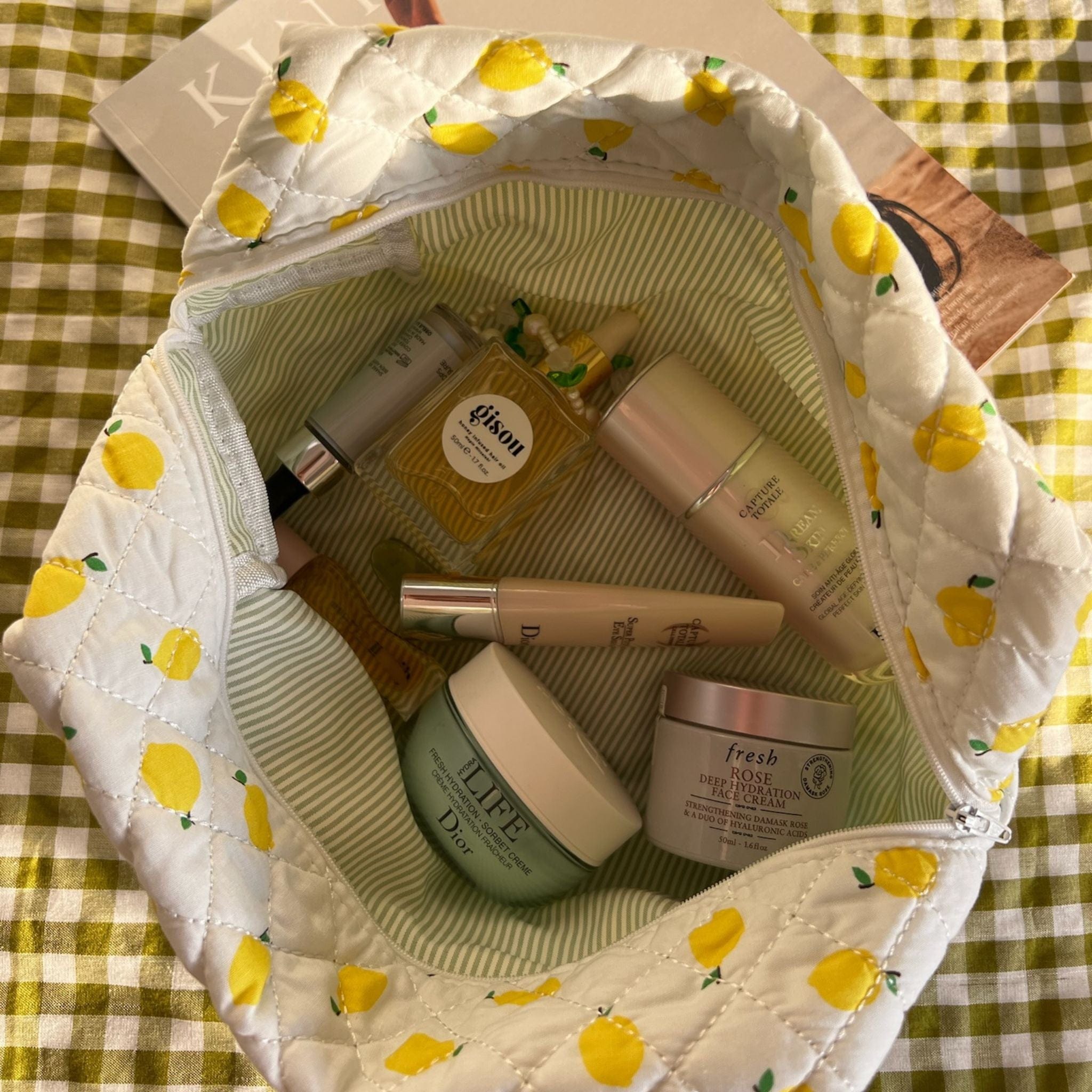 Moon Nude Lemonade Large Makeup Bag