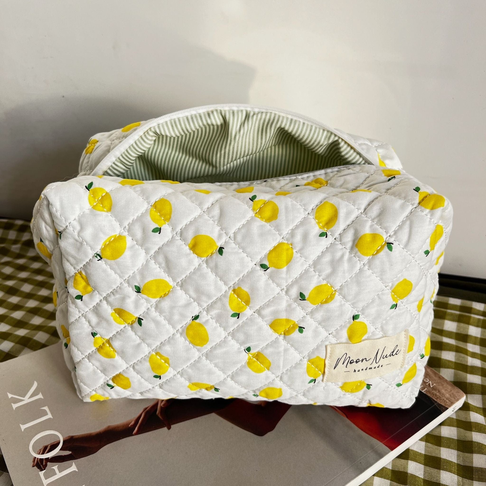 Moon Nude Lemonade Large Makeup Bag
