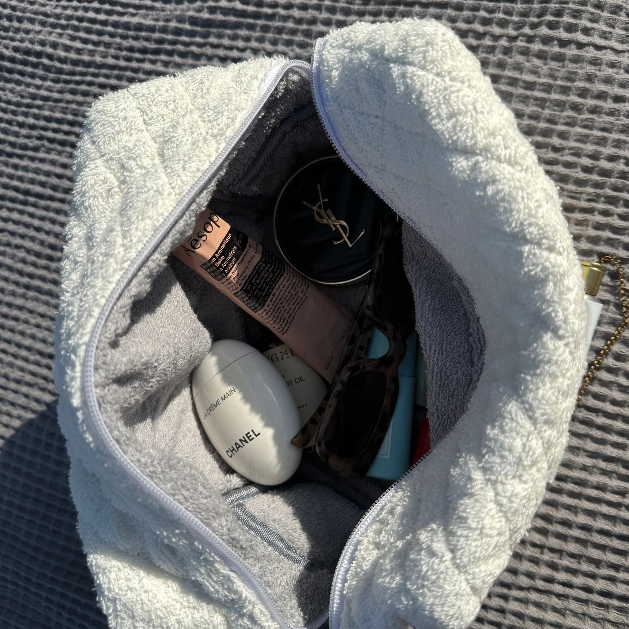 Moon Nude Snow Large Makeup Bag