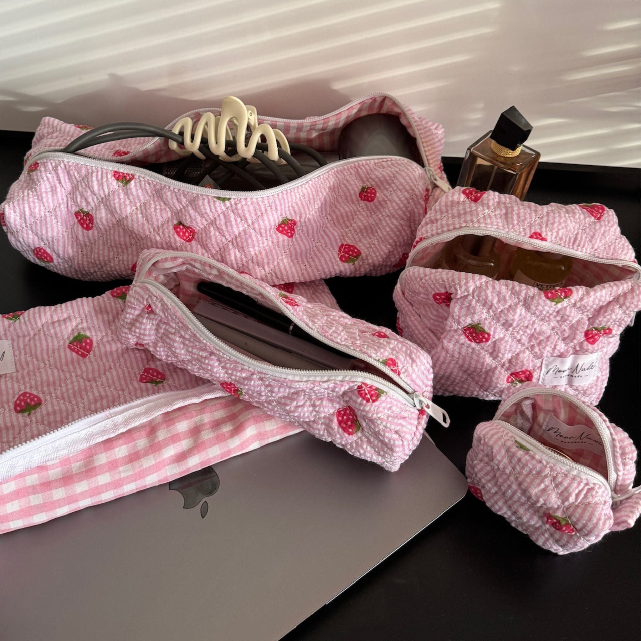 Moon Nude Strawberry Keychain Bag