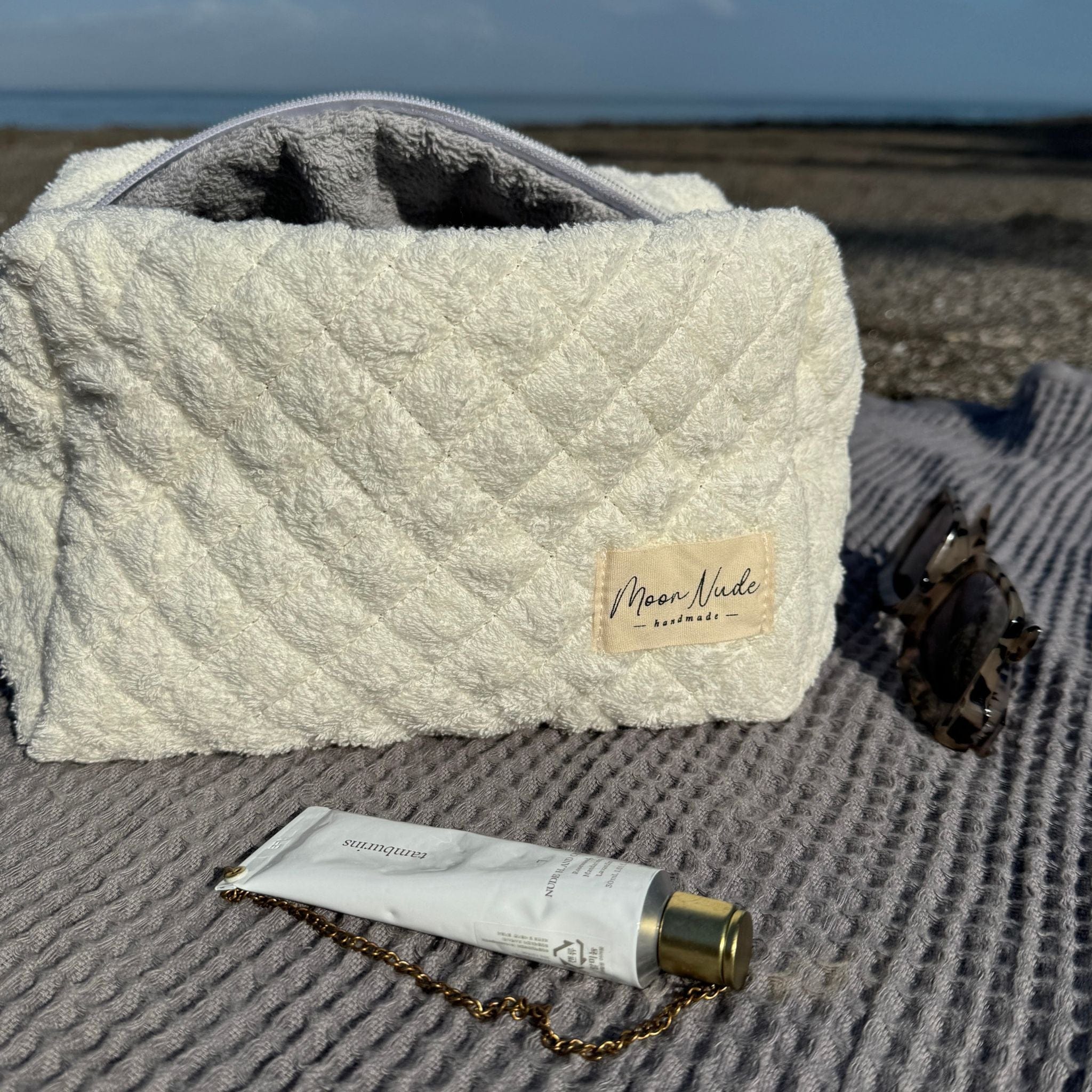 Moon Nude Snow Large Makeup Bag